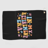 In mijn pensioengerechtigde leeftijd ben ik golfhanddoek (Horizontaal)