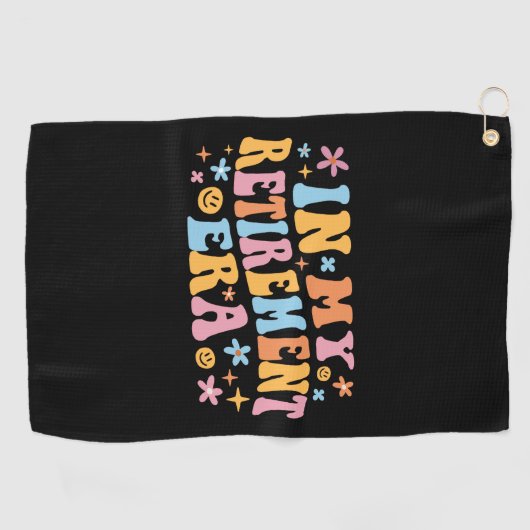 In mijn pensioengerechtigde leeftijd ben ik golfhanddoek (Horizontaal)