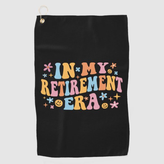 In mijn pensioengerechtigde leeftijd ben ik golfhanddoek (Voorkant)