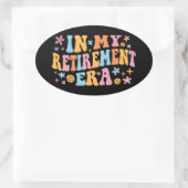 In mijn pensioengerechtigde leeftijd ben ik ovale sticker (Tas)