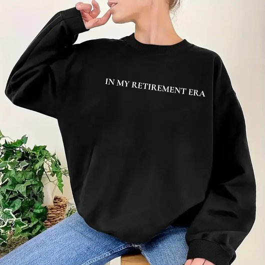 In mijn pensioenperiode Shirt Typografie Gepension