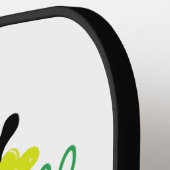 In Mijn Pickleball Moeder Tijdperk Retro Bloemen Paddle (Links Detail)