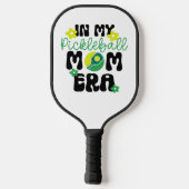 In Mijn Pickleball Moeder Tijdperk Retro Bloemen Paddle (Achterkant)