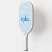 In Mijn Pickleball Tijdperk Aangepaste Naam Blauwe Paddle (Links)