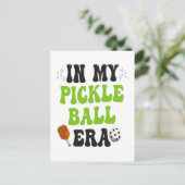 In Mijn PickleBall Tijdperk Funny Groovy Sport Cad Briefkaart (Staand voorkant)