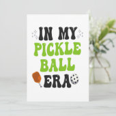 In mijn pickleBall tijdperk grappige groovy sport  Kaart (Staand voorkant)