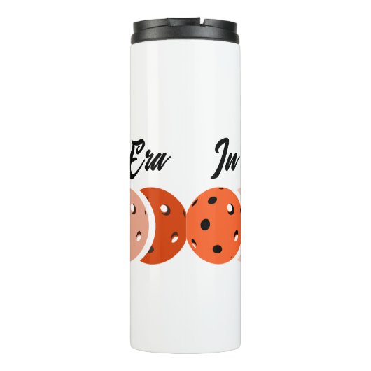 In mijn pickleball tijdperk – Oranje Vibes Design Thermosbeker (Achterkant)