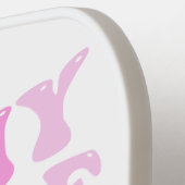 In mijn pickleball-tijdperk | Roze Groovy beletter Pickleball Paddle (Links Detail)