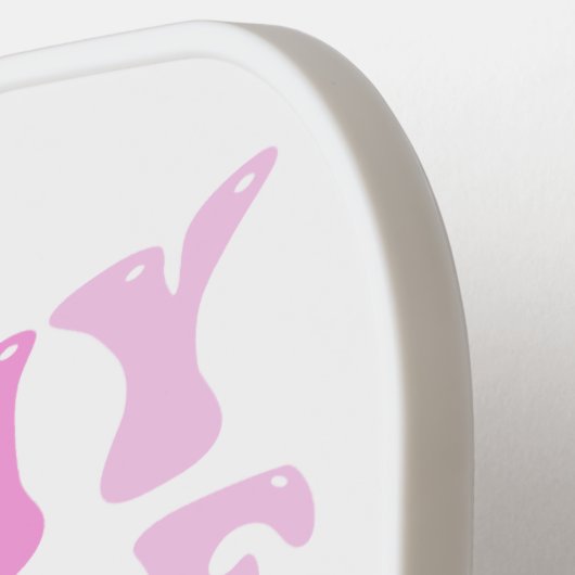 In mijn pickleball-tijdperk | Roze Groovy beletter Pickleball Paddle (Links Detail)