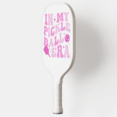 In mijn pickleball-tijdperk | Roze Groovy beletter Pickleball Paddle (Links)