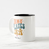 In mijn pilates tijdperk tweekleurige koffiemok (Voorkant links)