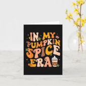 In mijn pompoen kruidentijdperk herfst Thanksgivin Kaart (Gele Bloem)