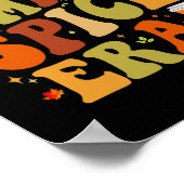 In mijn pompoen specerij tijdperk Grappige retro H Poster (Hoek)