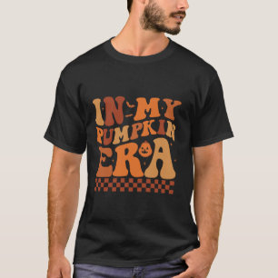 In mijn pompoen tijdperk Retro Groovy Funny Hallow T-shirt