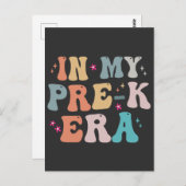 In mijn Pre-k Era Grappige Groovy Terug naar Schoo Briefkaart (Voorkant / Achterkant)