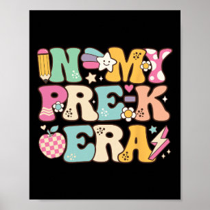 In Mijn Pre-k Era Meisje Ck Naar School Schattig K Poster