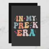 In mijn Pre-k Tijdperk Grappig Groovy Terug naar S Kaart (Voorkant / Achterkant)