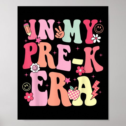 In mijn pre-K tijdperk Schattigee leraar Kind teru Poster (Voorkant)