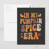 In mijn Pumpkin Spice-tijdperk Grappig Groovy Herf Briefkaart (Voorkant / Achterkant)