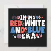 In mijn rood wit en blauw tijdperk grappig 4 juli kaart (Voorkant)
