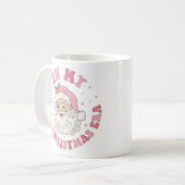 In mijn roze kerst tijdperk Mok (Voorkant links)