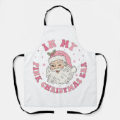 In mijn roze kerst tijdperk Schort (Voorkant)