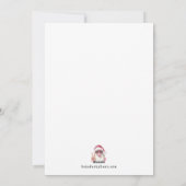 In mijn roze Santa tijdperk trendy roze kerst Feestdagenkaart (Achterkant)