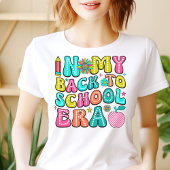 In mijn rug naar school tijdperk leraar Tshirt