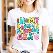 In mijn rug naar school tijdperk leraar Tshirt