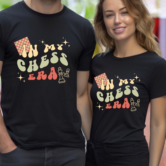 In mijn schaaktijdperk aangepaste tekst op de acht t-shirt