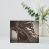 In mijn schoenen lopen briefkaart (Staand voorkant)