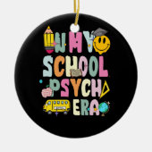 In mijn school psych tijdperk retro school psychol keramisch ornament (Voorkant)