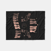 In mijn schurk tijdperk retro zwarte geschiedenis  fleece deken (Voorkant (Horizontaal))