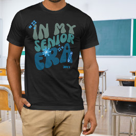 In mijn seniorentijd Blauw Groen Neon Elementen en T-shirt