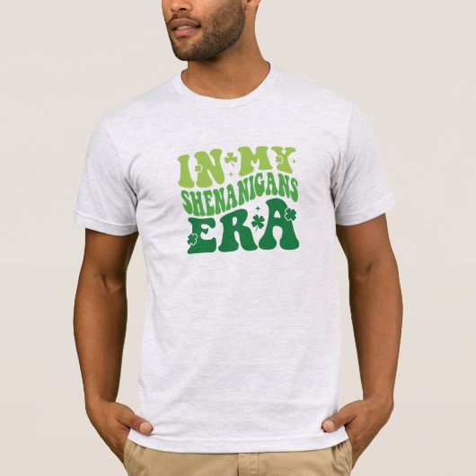 In mijn Shenanigans-tijdperk, retro groene typogra T-shirt (Voorkant)