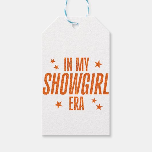 In mijn Showgirl tijdperk Cadeaulabel (Voorkant)