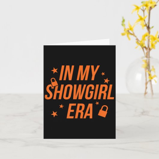 In mijn Showgirl tijdperk Kaart (Gele Bloem)