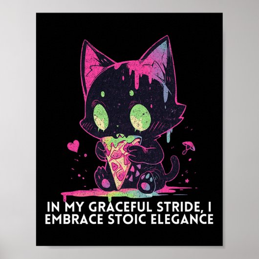 In mijn sierlijke stride omarm ik stoïcijnse elega poster (Voorkant)