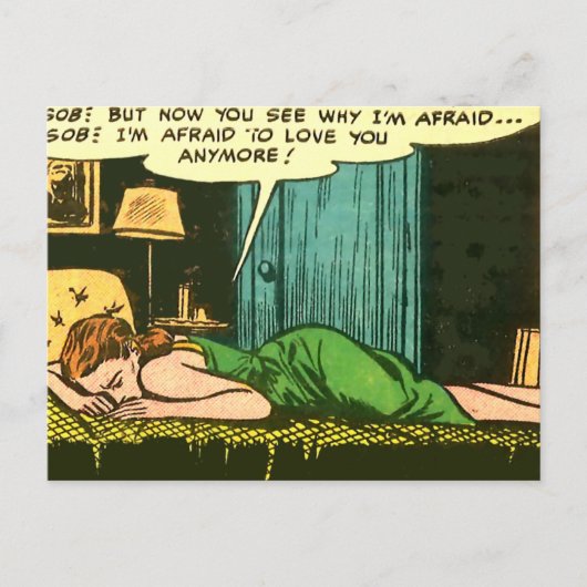 In mijn slaapkamer briefkaart (Voorkant)