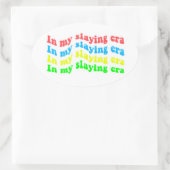 "In mijn slay era" sticker (veelkleurig) (Tas)