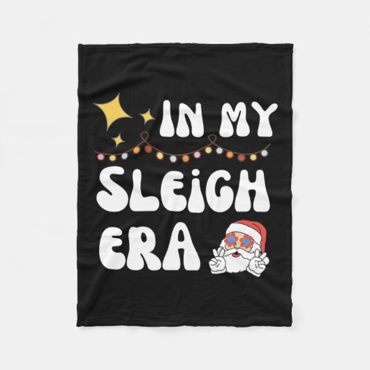 In mijn slee tijdperk - Kerstmis 2024 Fleece Deken (Voorkant)