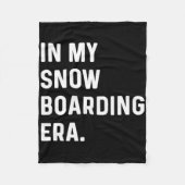 In Mijn Snowboarder - Sneeuwwinter Fleece Deken (Voorkant)