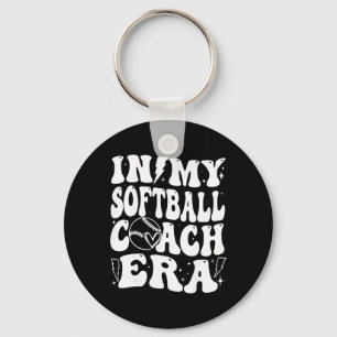 In Mijn Softbal Coach Tijdperk Grappige Vader Moed Sleutelhanger