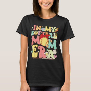In mijn softbal moeder era grappig honkbal moeder t-shirt