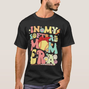 In mijn softbal moeder era grappig honkbal moeder t-shirt