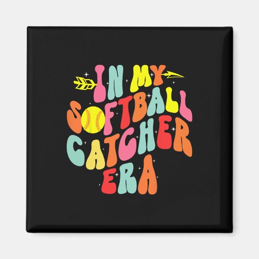 In Mijn Softll Catcher Tijdperk Groovy Softll Spel Magneet (Voorkant)