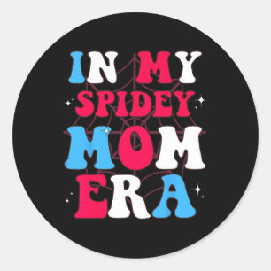 In mijn Spidey Mom Moederdag 1 Ronde Sticker