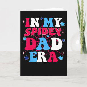 In Mijn Spidey Papa Tijdperk Groovy Stijl Grappig Kaart