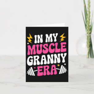 In Mijn Spier Granny Era Grappige Sport Oma Gym WO Kaart