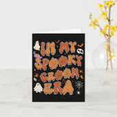 In mijn spookachtige bruidegom tijdperk Halloween Kaart (Gele Bloem)